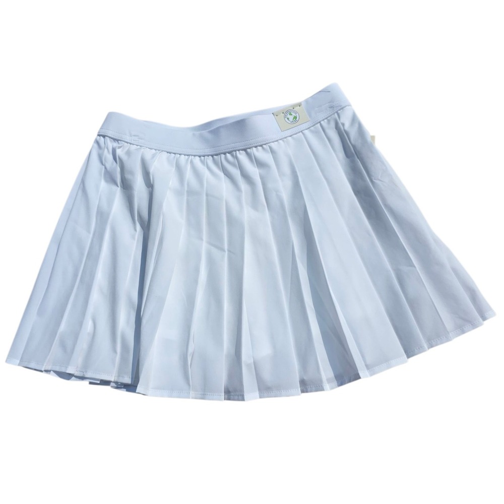 NWT Tennis Skirt Pleated A-Line Mini Skirt High Waist Cute Light Blue
